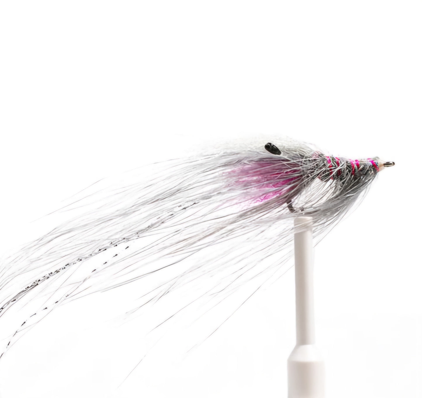 Meerforellenfliege - Pattegrisen weiss / grau shellback