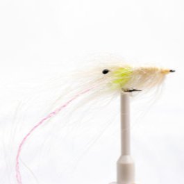 Meerforellenfliege - Pattegrisen chartreuse / hotspot