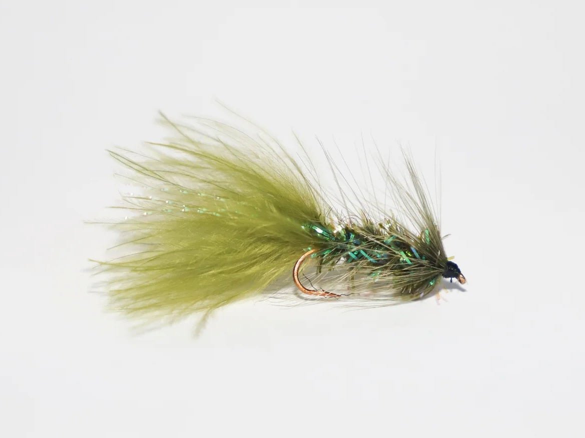 Streamer - Wooly Bugger Kristall olive