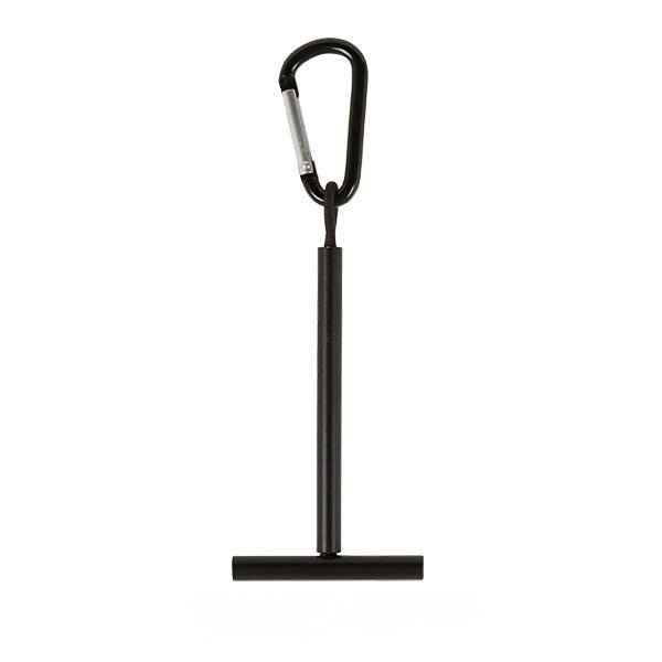 Loon Tippet Holder Spulenhalter schwarz, T-Form mit Karabiner zum Einhängen