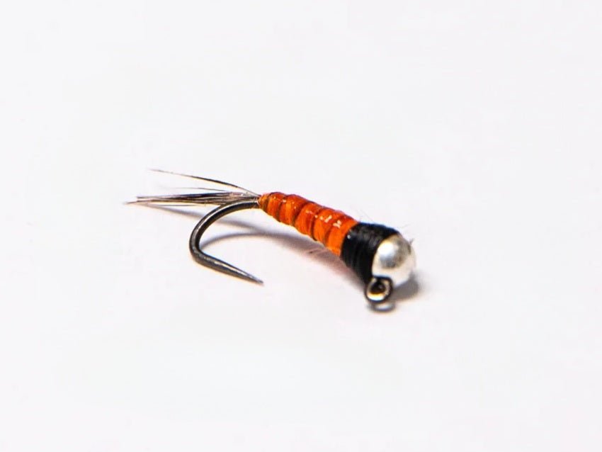Nymphenfliege - Silver Tungsten Perdigon orange