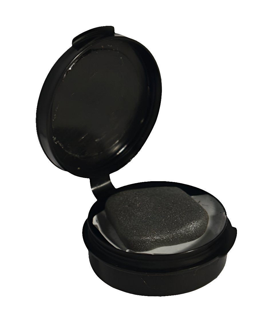 Loon Deep Soft Weight Tungsten Knete in geöffneter schwarzer Kunststoffdose