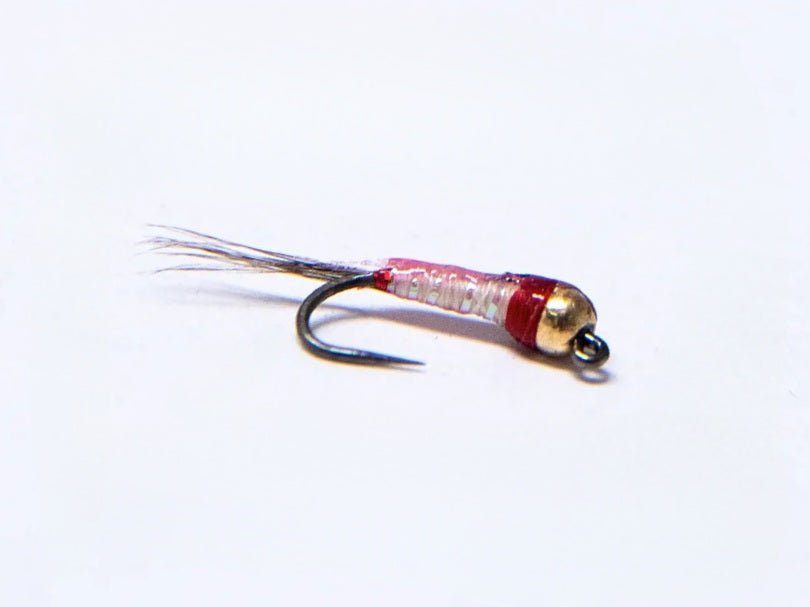 Nymphenfliege - Gold Tungsten Euro Jig weiss