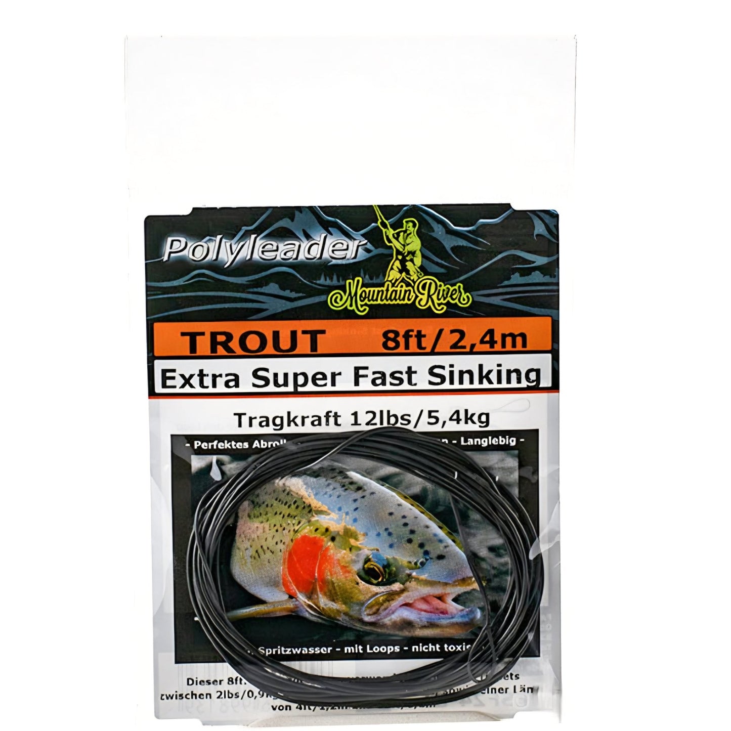 MountainRiver - Polyleader Trout 8ft | 240cm | 5,4kg