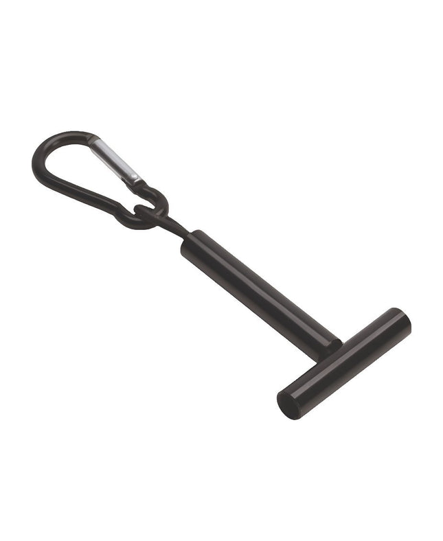 Loon Tippet Holder Spulenhalter schwarz, T-Form mit Karabiner zum Einhängen