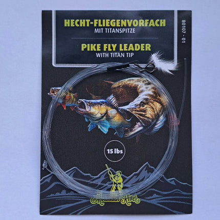 MountainRiver - Hecht-Fliegenvorfach mit Titanspitze