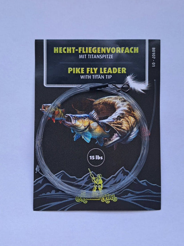 MountainRiver - Hecht-Fliegenvorfach mit Titanspitze