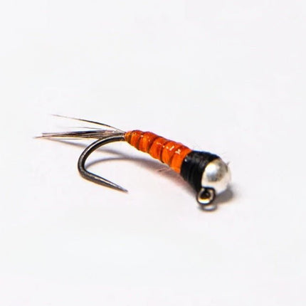 Nymphenfliege - Silver Tungsten Perdigon orange
