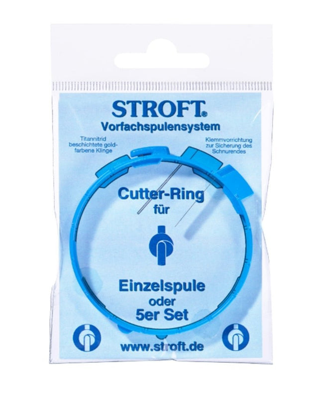Stroft Cutter Ring aus blauem Kunststoff mit Klemmvorrichtung und titanbeschichteter Klinge